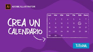 📅Como hacer un CALENDARIO en illustrator  MUY FÁCIL  TUTORIAL ✅ [upl. by Knarf728]