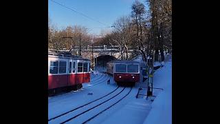 Fogaskerekű a Havas Széchenyi Hegyen fogaskerekű brownboveri bkv bkk budapest [upl. by Rori]