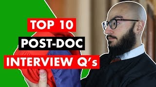 Top 10 Postdoc Interview Questions  How To Answer Post Doctoral Questions [upl. by Thebazile]