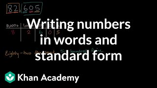 Writing numbers in words and standard form [upl. by Annissa]