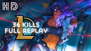 Samira 36 Kills Full Replay  League of Legends [upl. by Anegroeg]