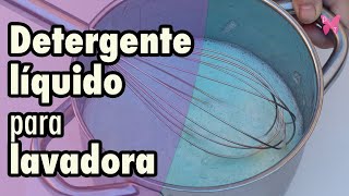 Cómo hacer detergente líquido casero para la lavadora [upl. by Cathlene]