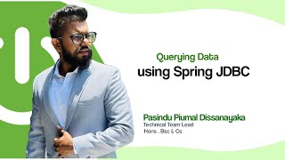 Querying Data using Spring JDBC [upl. by Naenaj]