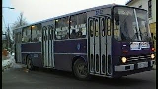 19951216 Ikarus260 BU 2202 BPO191 a 95ös buszon NépstadionKeleti puKada utcaLiget tér [upl. by Krilov]