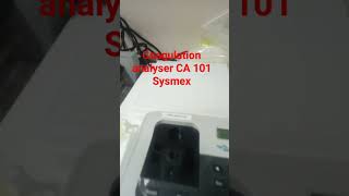 coagulation analyser CA101Sysmex [upl. by Annaitsirhc]