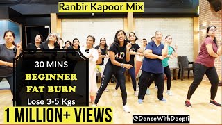 DWD97  30mins Daily  Beginner Bollywood Dance Workout  Ranbir Kapoor Mix  dancewithdeepti [upl. by Hsizan]