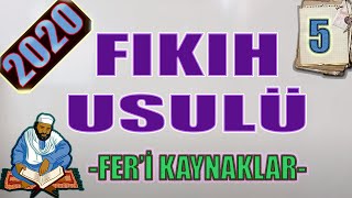 FIKIH 5  FERİ KAYNAKLAR  ÖABTMEBDHBTDİKABMBSTSİHLDKABDİYANET EvdeKal [upl. by Ailimaj85]