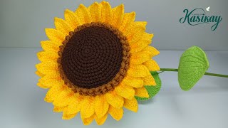 Aprende a Tejer Girasoles a Crochet  Tutorial Fácil 🌻🧶 [upl. by Tireb]