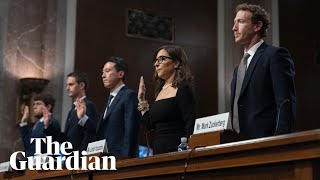 TikTok Snap Meta and X CEOs testify in Senate hearing – watch live [upl. by Atlas756]