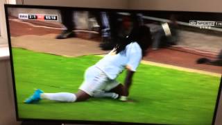 Gomis goal vs Man Utd with Romero looking crap 30815 [upl. by Adner]