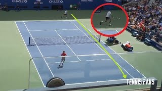 Roger Federer vs David Goffin PERFECT MATCH POINT  2019 HD [upl. by Kyred]