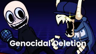 Friday Night Funkin Genocidal Deletion Diagraphephobia X Genocide Mashup [upl. by Sirama765]