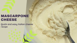 Mascarpone Cheese recipe  2Ingredients Homemade Mascarpone cheese Recipe FlavorousPlate2019 [upl. by Iddet889]