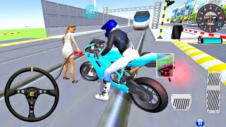 ✅3D Driving Class Simulator GV Bullet Train Vs Motorbike  Bike Driving Game  Android Gameplay [upl. by Dasi]