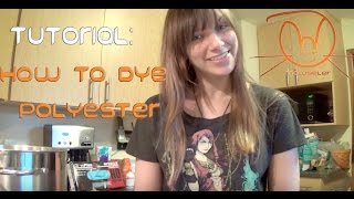 Tutorial How to dye Polyester using the Stovetop method [upl. by Kcid920]