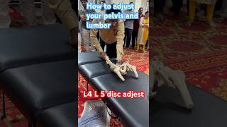 How to adjust pelvis and Lumbar chiropractor chiropractic acharyashashikanthsharma [upl. by Aicertap]