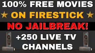 FREE MOVIES ON YOUR FIRESTICK  250 LIVE CHANNELS in 2024 [upl. by Margot]