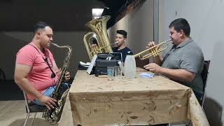 Tocata Tupi Paulista  Trompete Sax Tenor e Tuba Louvando ao Senhor com alegria tocata ccb [upl. by Amero831]