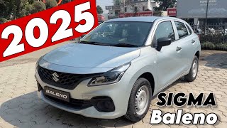 New BALENO 2025 Updated Model  Maruti Suzuki BALENO Sigma Base Model 2025 White Colour Review [upl. by Hodosh]