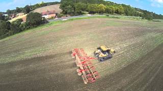 AWT Farm Services Challenger MT875E Vaderstad Carrier 1225 11th September 2015 [upl. by Ricarda]