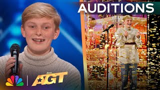 Reid Wilson Receives The GOLDEN BUZZER For quotYou Dont Own Mequot  Auditions  AGT 2024 [upl. by Rennug]