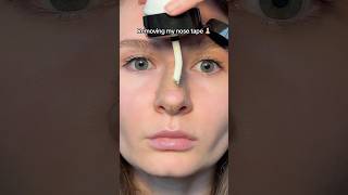 Taping my nose👃🏼no surgery nosetape taping facetape bettersleep beautyhacks skincare [upl. by Ariam]