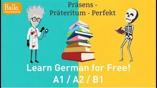 Learn German A2 B1  Präsens Präteritum Perfekt  Teil 6 [upl. by Esinek]