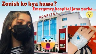 Zonish ko kya hua went to emergency hospital 🏥What happened to zonish Happyvillagegirls [upl. by Medin]