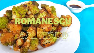 Romanesco salteado  Receta fácil y sana [upl. by Arretahs]