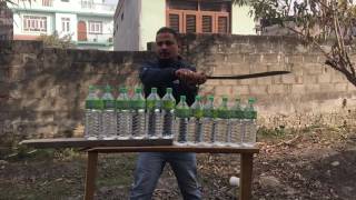 21 inch SERUPATE KUKRI cutting bottles  GGK [upl. by Naquin]