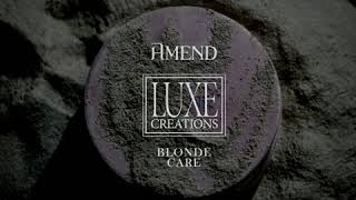 Amend Luxe Creations Blonde Care  Nova vida aos cabelos loiros [upl. by Susanne329]