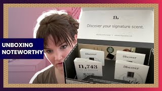 Unboxing Noteworthy Scents Personalized Perfume Discovery [upl. by Htiekel]