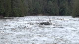 Flooding and spring melt in Bracebridge Ontario April 19th 2013 [upl. by Natalya]