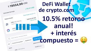 ➡️ ¡La DeFi Wallet de CRYPTOCOM es una maquina de hacer dinero con interés compuesto 🚀 [upl. by Loren]