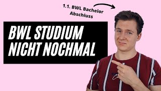 BWL  ich würde es nicht nochmal studieren sondern… [upl. by Nilad]