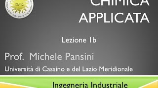 Chimica Applicata Lezione 1b [upl. by Yuht]