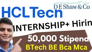 Dont Miss🔥 Hcl Biggest Hiring Fresher amp Student Eligible For Internship amp Job 2024 23 25 22 batch [upl. by Let]