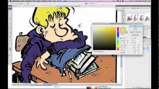 Drawing  the making of a cartoon comic strip [upl. by Otreblon]