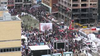 Manifestation contre laustérité  Montréal  29 Novembre 2014 [upl. by Parsifal]