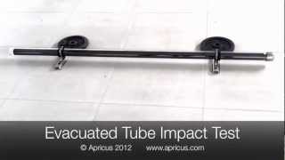 Apricus Solar Evacuated Tube Impact Test [upl. by Ardnuhsal]