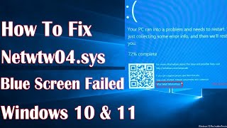 Netwtw04 sys Failed Blue Screen On Windows10  How To Fix [upl. by Malda624]