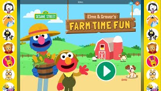 Sesame Street Elmo amp Grovers Farm time Fun Gameplay PBS Kids Games [upl. by Nodnalb]