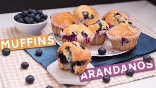 Como Preparar Muffins de Arandanos [upl. by Nerred]