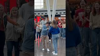 Airport guests stunned by flash mob during Eras Tour in Indianapolis taylorswift lovestory [upl. by Sianna]