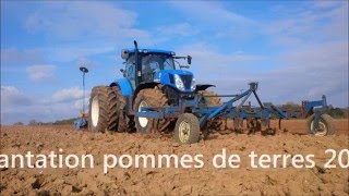 GoPro Préparation de la terre et plantation pommes de terres 2016 [upl. by Ballinger295]