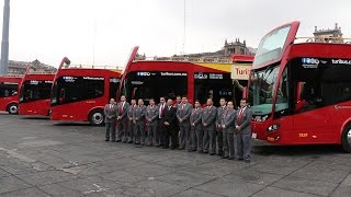 Lanzamiento de nuevos autobuses  Turibus CDMX [upl. by Herm]