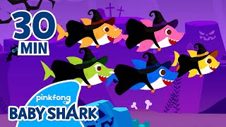 Baby Shark Doo Doo Doo in Witch Costumes  Compilation  Baby Shark Medley  Baby Shark Official [upl. by Aiyotal]