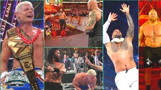 WWE WrestleMania 2024 Winners Results amp Highlights  Roman wins or Cody  The Rock  Brock returns [upl. by Marcia]