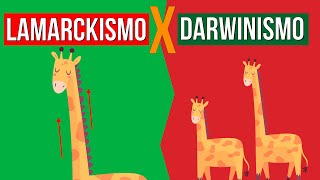 EVOLUÇÃO Lamarckismo e Darwinismo  RESUMO DE BIOLOGIA PARA O ENEM [upl. by Lilah]