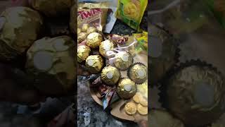 Ferraro rocher chocolate unboxing youtubeshorts viralvideo dessert [upl. by Danialah]